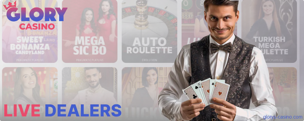Live casino dealers in Glory Casino Pakistan