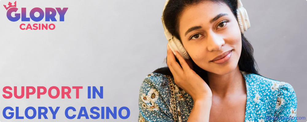 Glory Casino support services for players from Pakistan